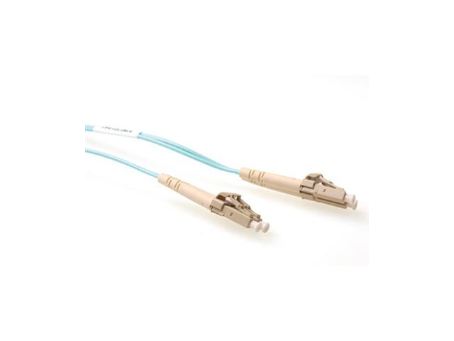 Ewent EL9603 fibre optic cable 3 m 2x LC OM3 Aqua colour