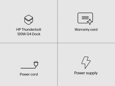 HP Thunderbolt 4 cable for HP Thunderbolt Dock 120W G4 4J0A2AA replacement  cable