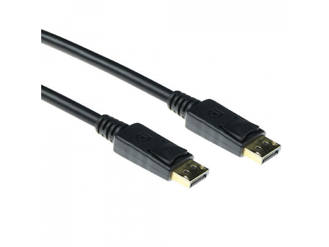 ACT 2 meter DisplayPort cable male - DisplayPort male, power pin 20 niet aangesloten