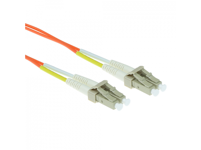 ACT 2 meter LSZH Multimode 62.5/125 OM1 fiber patch cable duplex with LC connectors