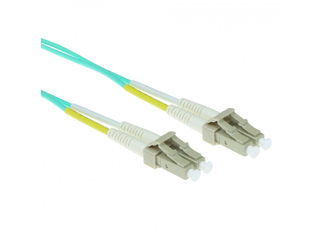 ACT 0.5 meter LSZH Multimode 50/125 OM3 fiber patch cable duplex with LC connectors