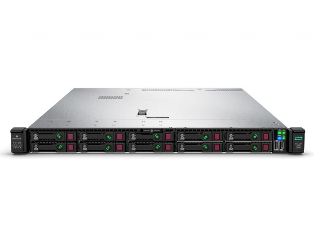 HPE ProLiant DL360 Gen10 Premium 10SFF (8SATA/SAS+2NVMe) 2xGold-6146 (3.2GHz 12C) 64GB P408i 2x800W server Rack (1U)