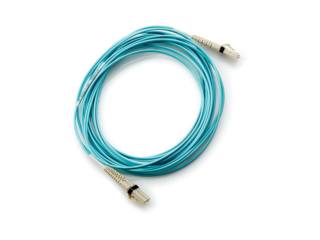 HPE LC to LC Multi-mode OM3 2-Fiber 5.0m 1-Pack InfiniBand/fibre optic cable 5 m Blue