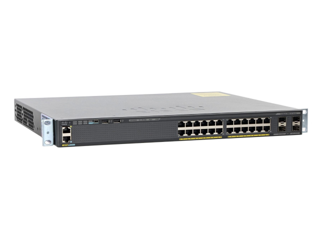 Cisco Small Business Catalyst 2960X-24PS-L Network Switch, 24 Gigabit Ethernet Ports, 370W PoE Budget, four 1 G SFP Uplink Ports