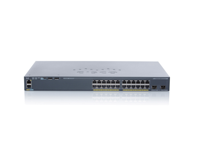 Cisco Catalyst 2960X-24TD-L Network Switch, 24 Gigabit Ethernet Ports, two 10 G SFP+ Uplink Ports, Enhanced Limited Lifetime War