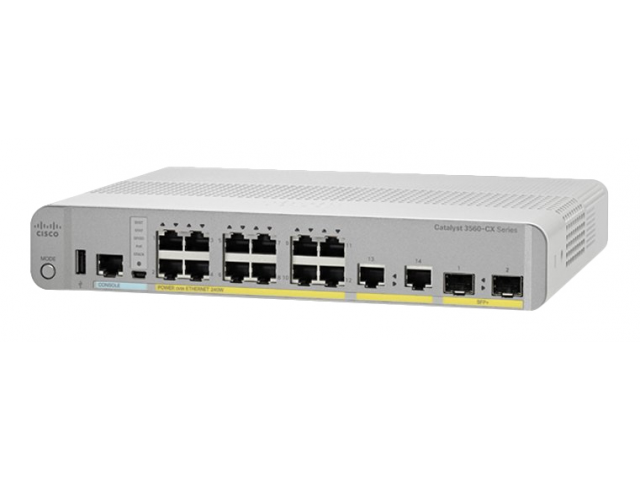 Cisco Catalyst WS-C3560CX-12TC network switch Managed L3 Gigabit Ethernet (10/100/1000) Grey, White