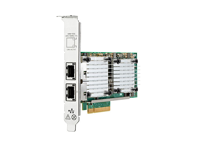 656596-B21HP HPE Ethernet 10GB 2-Port BASE-T 530T 57810S Adapter - G9 G10 (met alleen High-Profile bracket)