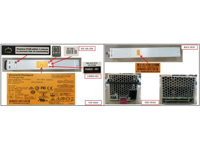 P04035-001 HPE PRIMERA 600 500W PSU