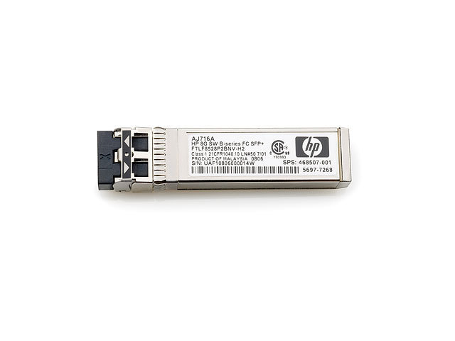 AJ716B HPE B-series 8Gb Shortwave Fibre Channel 1 Pack SFP+ Transceiver