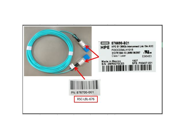 876698-B21 HPE SYNERGY 300GB INTERCONNECT LINK 15M ACTIVE OPTICAL CABLE