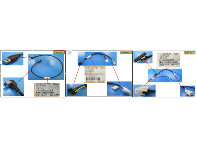 879453-001 HPE Media device cable - LTO tape SAS power Y-cable, RDX USB 3.0 cable, LTO/RDX power extension Y-cable