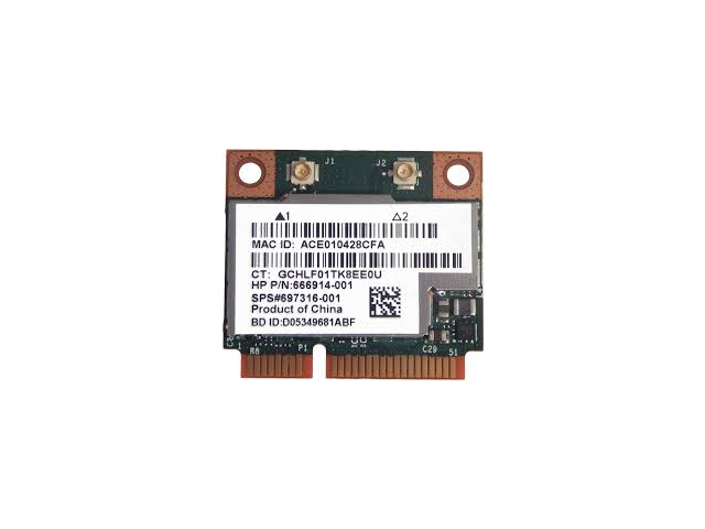 697316-001 Combination 802.11a/b/g/n WLAN + Bluetooth 4.0 interface card