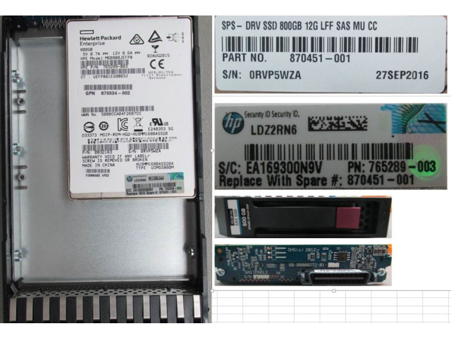 Q0F77A HPE MSA 800GB 12G SAS ME-2 LFF (3.5IN) ENT MAINSTREAM CONVERTER CARRIER SOLID STATE DRIVE