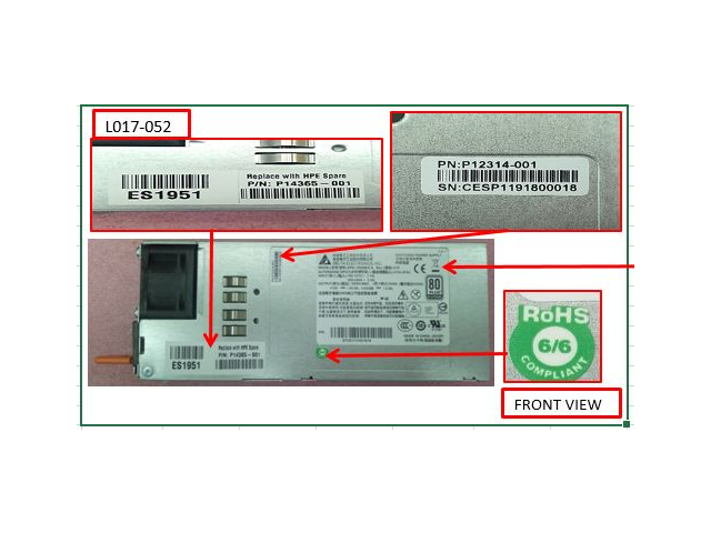 P14365-001 HPE SPS-PSU CF FM3180/3132Q/2072 FB 100-240V