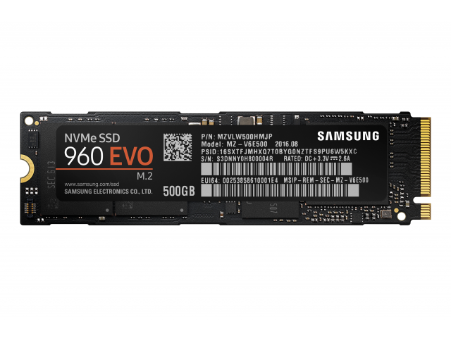 Samsung 960 EVO 500 GB M.2 PCI Express NVMe V-NAND