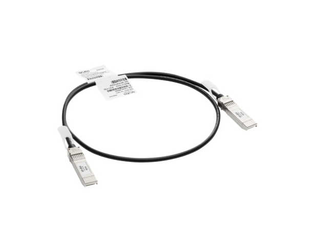 HPE Aruba Networking R9D19A InfiniBand/fibre optic cable 1 m SFP+ Black, Silver