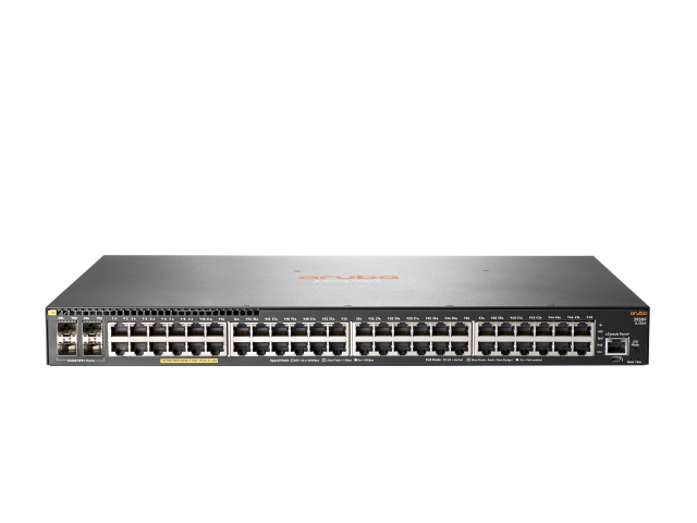 HPE Aruba Networking Aruba 2930F 48G PoE+ 4SFP+ Managed L3 Gigabit Ethernet (10/100/1000) Power over Ethernet (PoE) 1U Grijs