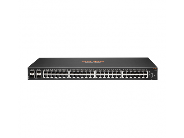 HPE Aruba Networking Aruba 6100 48G 4SFP+ Managed L3 Gigabit Ethernet (10/100/1000) 1U Black