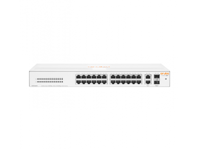 HPE Aruba Networking Aruba Instant On 1430 26G 2SFP Unmanaged L2 Gigabit Ethernet (10/100/1000) 1U White