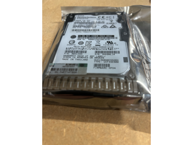 759212-B21NL-TRAY HPE 600GB SAS 12G Enterprise 15K SFF 2.5in SC HDD - G8 G9 G10 - Drive 100% Healthstatus, No label Tray