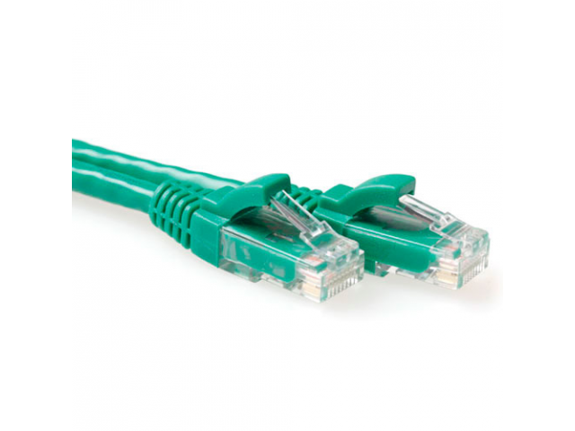 ACT Groene 2 meter U/UTP CAT6 patchkabel snagless met RJ45 connectoren