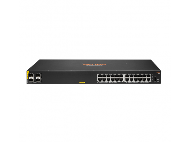 HPE Aruba Networking Aruba 6000 24G Class4 PoE 4SFP 370W Managed L3 Gigabit Ethernet (10/100/1000) Power over Ethernet (PoE) 1U