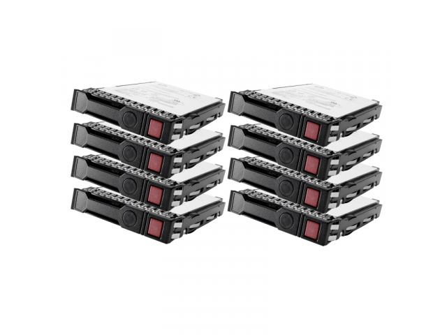 8x HPE 1.8TB SAS 12G Enterprise 10K SFF (2.5in) SC 512e DS HDD - G8 G9 G10