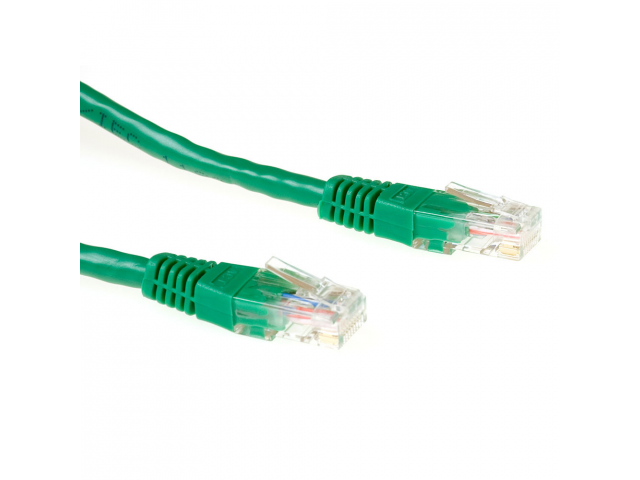 ACT Groene 1,5 meter U/UTP CAT6 patchkabel met RJ45 connectoren