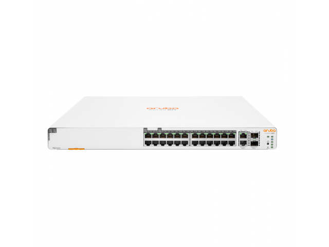 HPE Aruba Networking Aruba Instant On 1960 24G 20p Class4 4p Class6 PoE 2XGT 2SFP+ 370W Managed L2+ Gigabit Ethernet (10/100/100