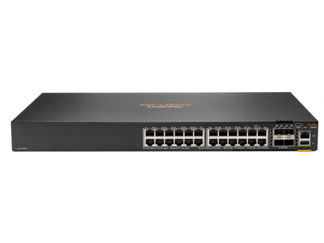 HPE Aruba Networking CX 6200F 24G Class-4 PoE 4SFP+ 370W Managed L3 Gigabit Ethernet (10/100/1000) Power over Ethernet (PoE) 1U