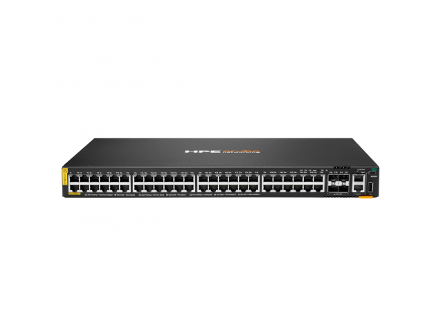 HPE Aruba Networking CX 6200F 48G Class4 PoE 4SFP+ 370W Managed L3 Gigabit Ethernet (10/100/1000) Power over Ethernet (PoE) 1U