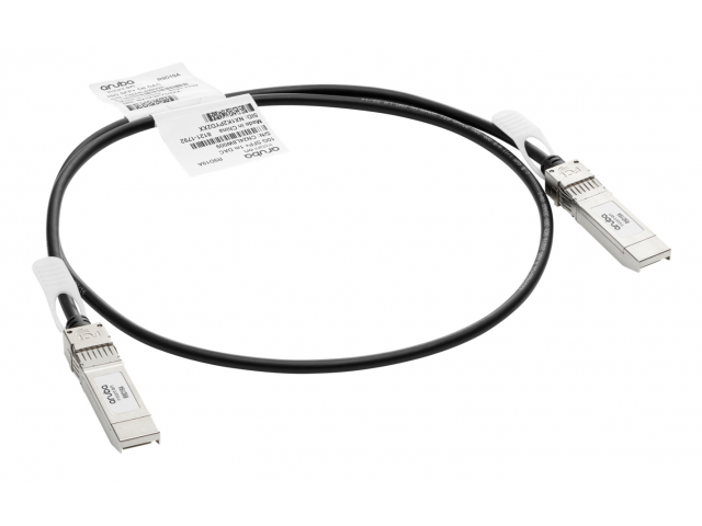 HPE Aruba Networking 10G SFP+ / SFP+ 1m InfiniBand en Glasvezelkabel SFP+ Zwart