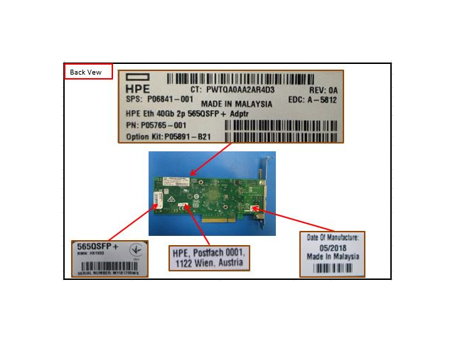 HPE P05891-B21 interfacekaart/-adapter Intern QSFP+