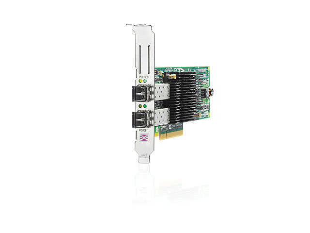 AJ763AHP, HPE SW 82e 8GB PCI-e FC HBA Dual Port met alleen High-Profile bracket