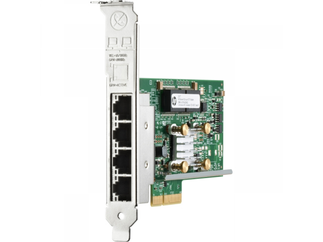 647594-B21HP, HPE Ethernet 1Gb 4-port 331T BCM5719 Adapter, with High-Profile bracket only, G8 G9 G10