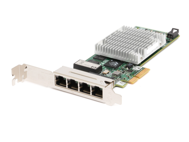 538696-B21HP,HPE NC375T 1Gb 4-Port PCIe-2.0 x4 Ethernet Wired Network Adapter, G5 G6 G7, met alleen High-Profile bracket