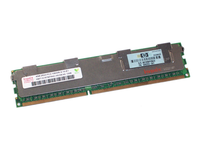 HP 4GB PC3-10600R memory module 1 x 4 GB DDR3 1333 MHz ECC