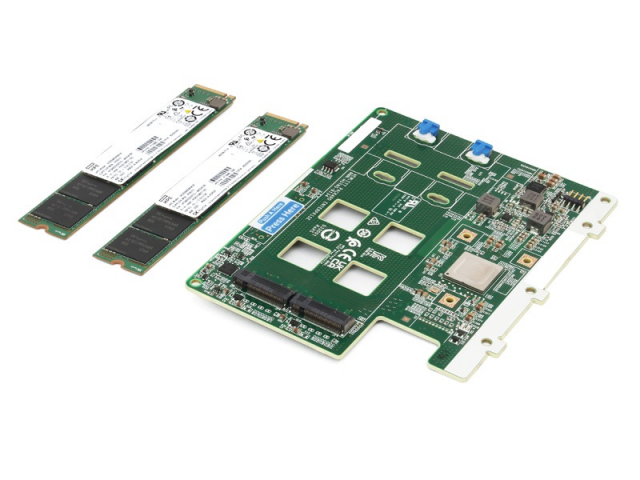 P21410-B21, HPE NS204i-d Gen10 Plus NVMe PCIe3 x4 M.2 OS Boot Device - SY 480 G10+